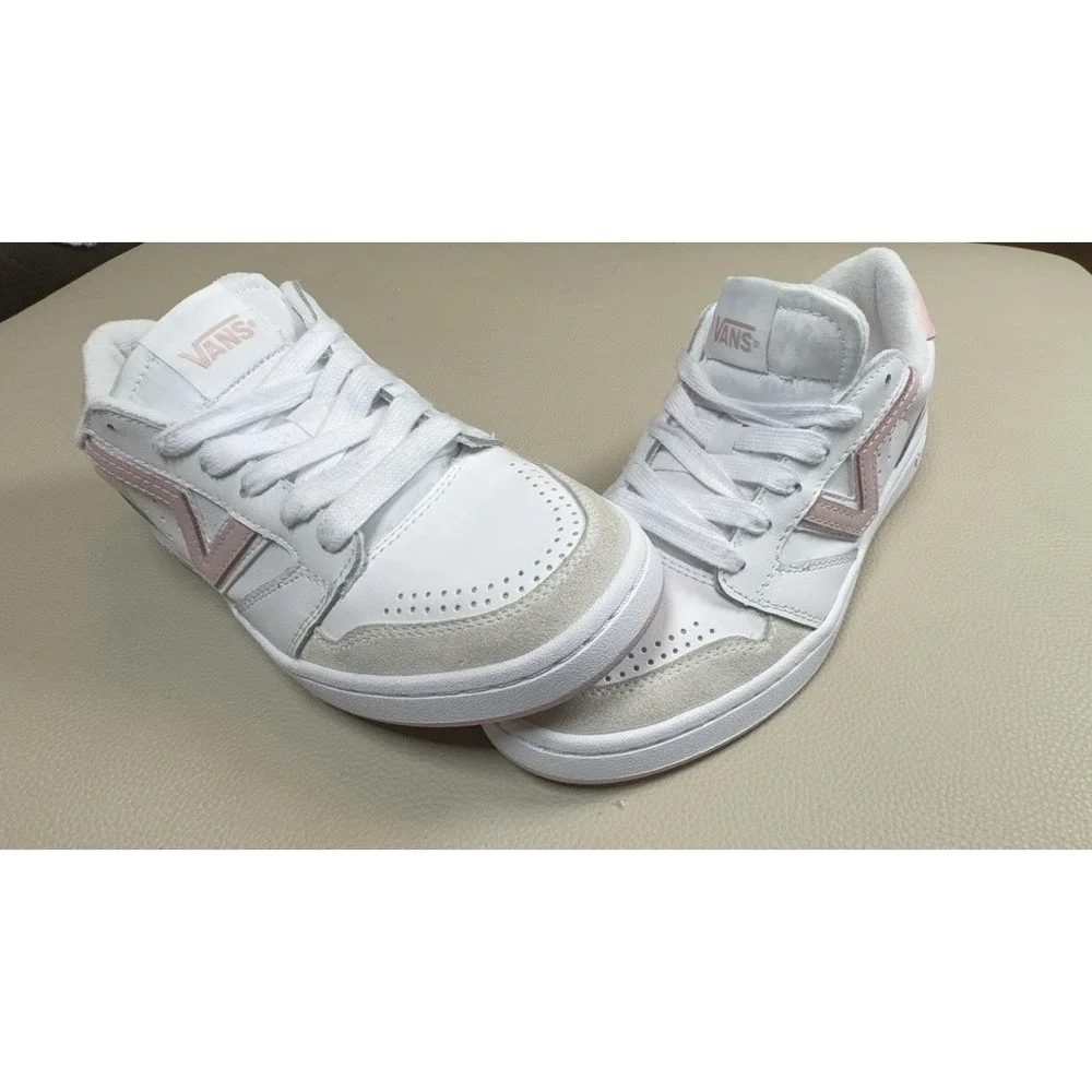 Vans Lowland 2.0 White/Sepia Rose Size 7.5W 6M EUC